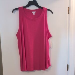 Time and Tru Plus Sized Pink RibbTank Top